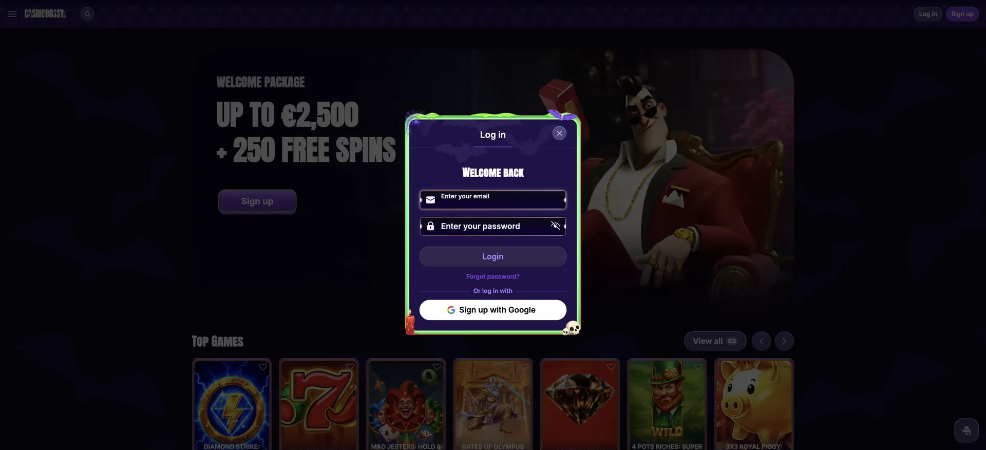 Accesso Casinobossy: Accesso